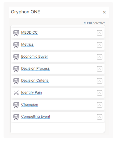 sales process card