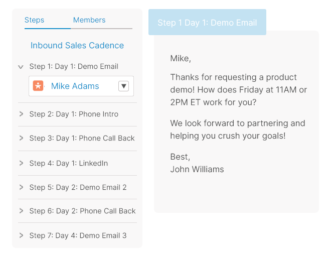 sales cadence software