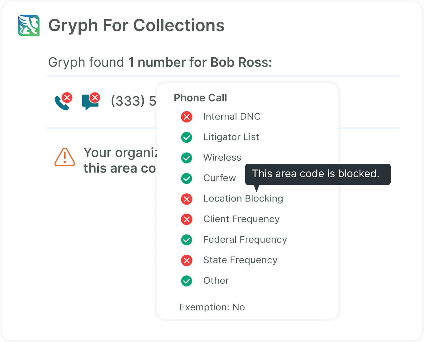 Collections Compliance Location Blocking Preference