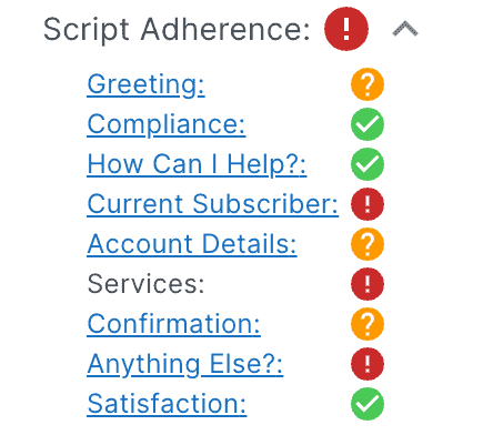 Script Adherence