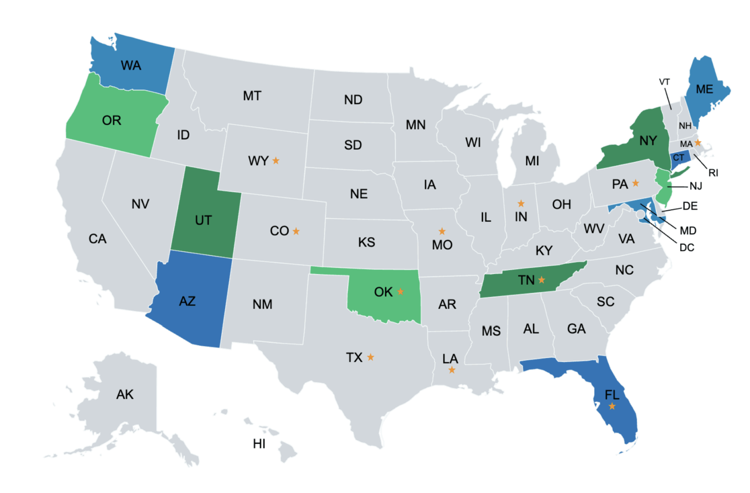 State by state 2025 map State by state 2025 map