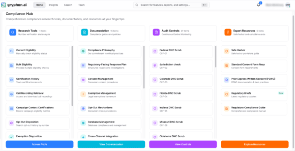 Gryphon AI Compliance Hub