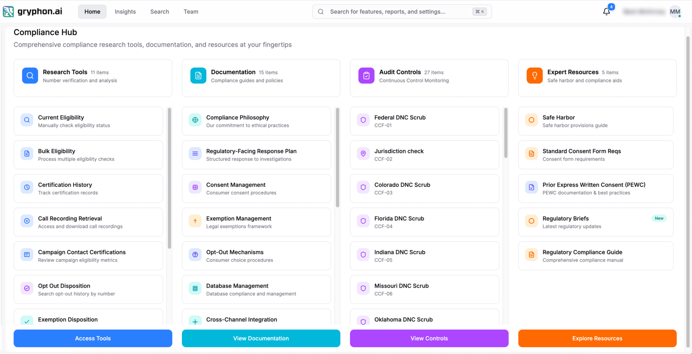 Gryphon AI Compliance Hub